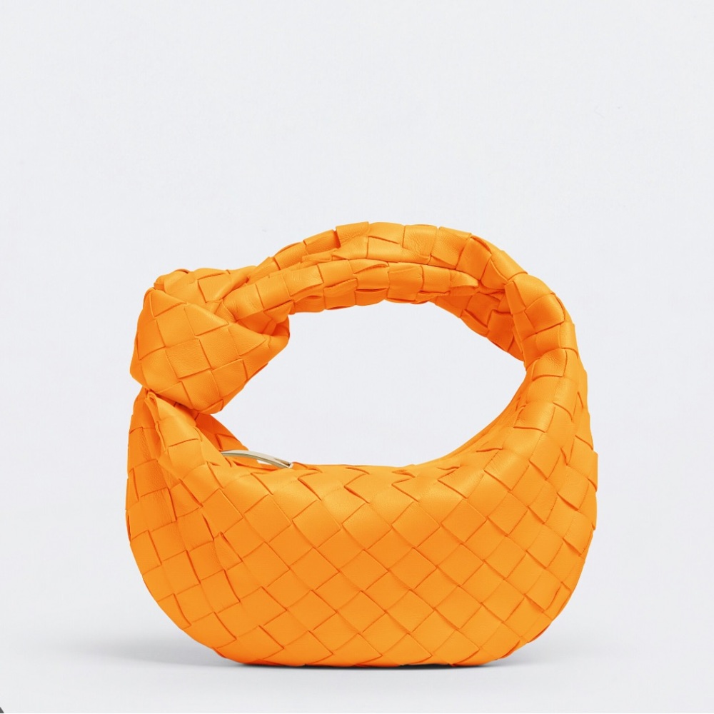 Bottega Veneta Mini Jodie in Tangerine + Free Balenciaga Card holder (Pre-loved)